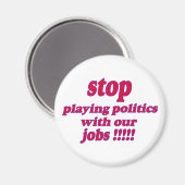 ストップ遊の仕事の政治! マグネット (正面/裏面)