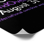 ストップ過過国際的用量認識度日 ポスター (角)