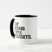 ストップ錠 マグカップ (正面左)