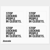 ストップ錠 長方形シール (シート)