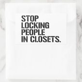 ストップ錠 長方形シール (バッグ)