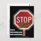 ストップ集団ストーカーはがき ポストカード (正面/裏面)