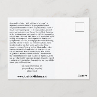 ストップ集団ストーカーはがき ポストカード