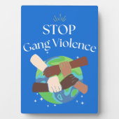 ストップ集団暴力手絡 フォトプラーク (正面)