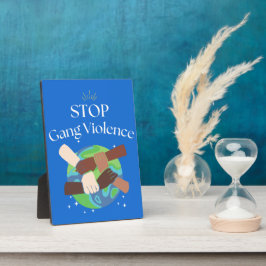 ストップ集団暴力手絡 フォトプラーク