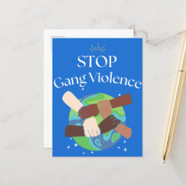 ストップ集団暴力手絡 案内ポストカード