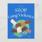 ストップ集団暴力手絡 案内ポストカード (正面)