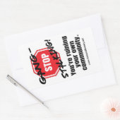 ストップ集団貼りステッカー 長方形シール (封筒)