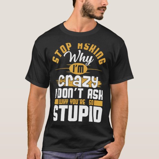 ストップ頼ことわざ嫌い熱狂するだ Tシャツ (正面)