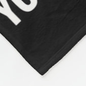 ストップ頼なぜ穴が開いているのか フリースブランケット (角)