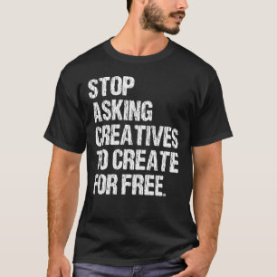 ストップ頼自由ヴィンテージA用に作成するクリエイティブ Tシャツ