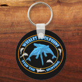 ストップ鯨狩り キーホルダー (正面)