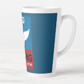 ストップ鯨狩り |捕鯨海洋保護の禁止 カフェラテマグ (右)