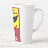 ストップ鯨狩り |捕鯨海洋保護の禁止 カフェラテマグ (右)