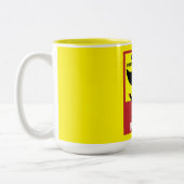 ストップ鯨狩り |捕鯨海洋保護の禁止 ツートーンマグカップ (左)