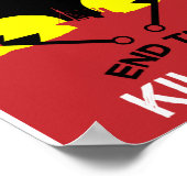 ストップ鯨狩り |捕鯨海洋保護の禁止 ポスター (角)