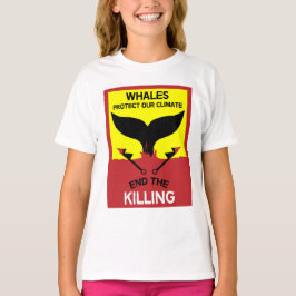 ストップ鯨狩り |捕鯨海洋保護の禁止 Tシャツ