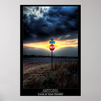 ストップ!!!あの夕日を見ろ！ ポスター