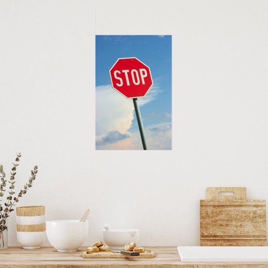 ストップ ポスター (キッチン)