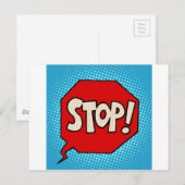 ストップ ポストカード (正面/裏面)