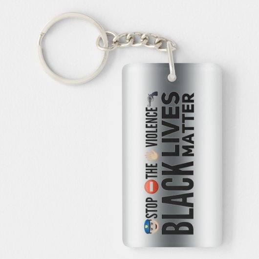 👮ストップ⛔暴✋ キーホルダー (正面)