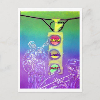 ストップ!見ろ。ジャズ*はがき ポストカード