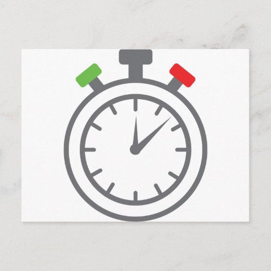 ストップ watch – アラームタイマー ポストカード (正面)