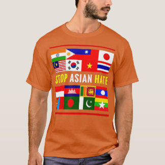 ストップAAPI嫌いサポート認識度ストップAsian Hate Tシャツ