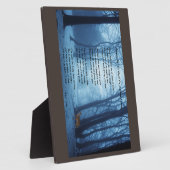 ストップby the Woods: Robert Frost フォトプラーク (側面)