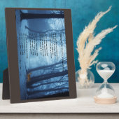 ストップby the Woods: Robert Frost フォトプラーク (側面)