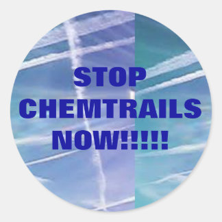 ストップChemtrails Now!! ラウンドシール