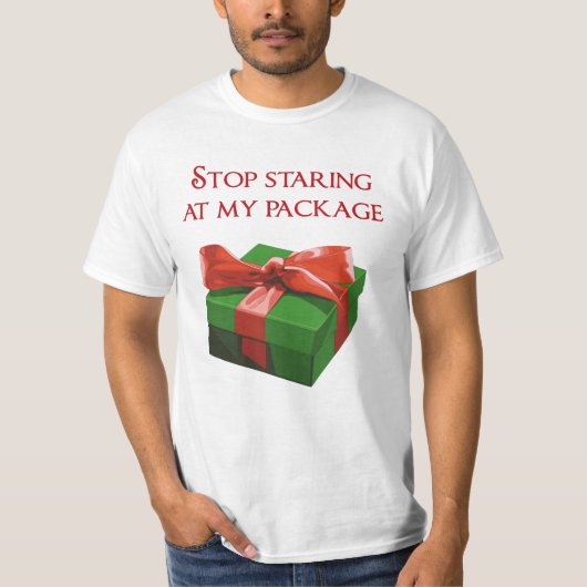 ストップChristmas Presentを見る Tシャツ (正面)
