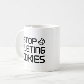 ストップCookieの削除 コーヒーマグカップ (正面左)