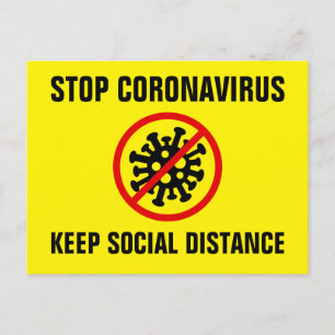 ストップCorona Virus Covid 19拡散の速度を落カスタムとす ポストカード