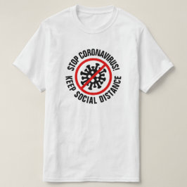 ストップCoronaVirus社の社会流通スローグカスタム Tシャツ