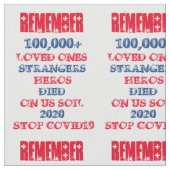 ストップCOVID19 ファブリック (クローズアップ)