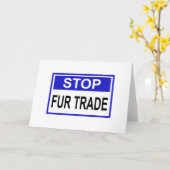 ストップFur Trade Blue記号 カード (黄色い花)