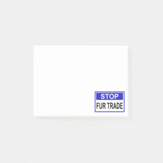 ストップFur Trade Blue記号 ポストイット