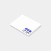 ストップFur Trade Blue記号 ポストイット (アングル)