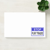 ストップFur Trade Blue記号 ポストイット (オフィス)