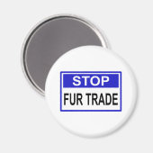 ストップFur Trade Blue記号 マグネット (正面/裏面)
