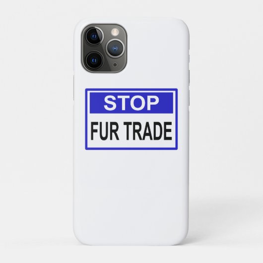 ストップFur Trade Blue記号 Case-Mate iPhoneケース (裏)