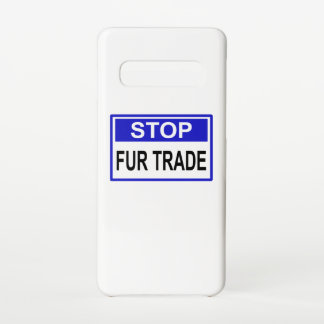 ストップFur Trade Blue記号 Samsung Galaxy S10ケース