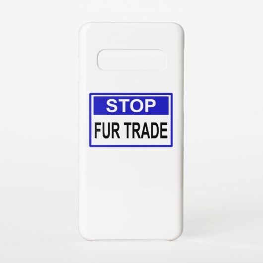 ストップFur Trade Blue記号 Samsung Galaxyケース (裏面)
