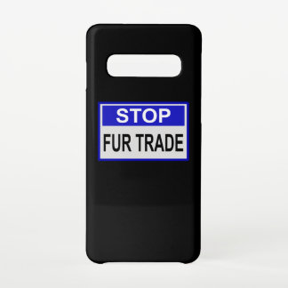 ストップFur Trade Blue記号 Samsung Galaxy S10ケース