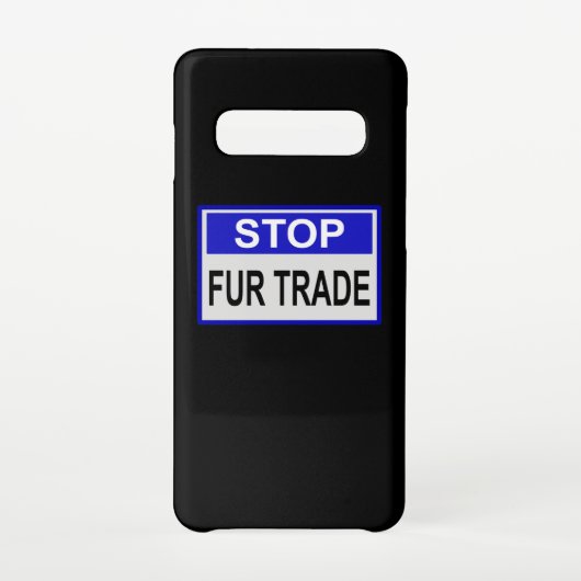 ストップFur Trade Blue記号 Samsung Galaxyケース (裏面)