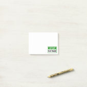 ストップFur Trade Sign Green ポストイット (デスク上)
