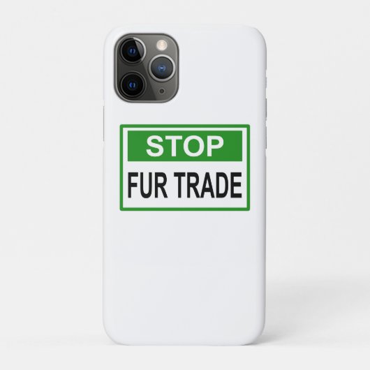 ストップFur Trade Sign Green Case-Mate iPhoneケース (裏)