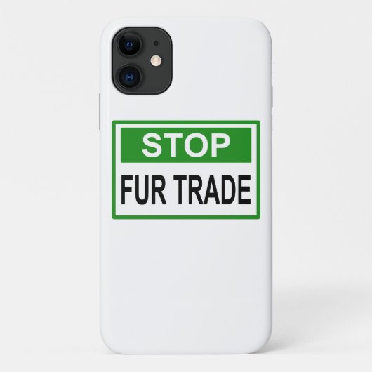 ストップFur Trade Sign Green Case-Mate iPhoneケース (裏面)