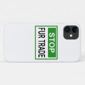 ストップFur Trade Sign Green Case-Mate iPhoneケース (裏面(横))